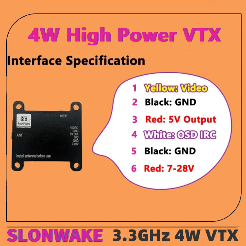 Transmisor de Video VTX SLONWA - Drone Receiver reseña y precio