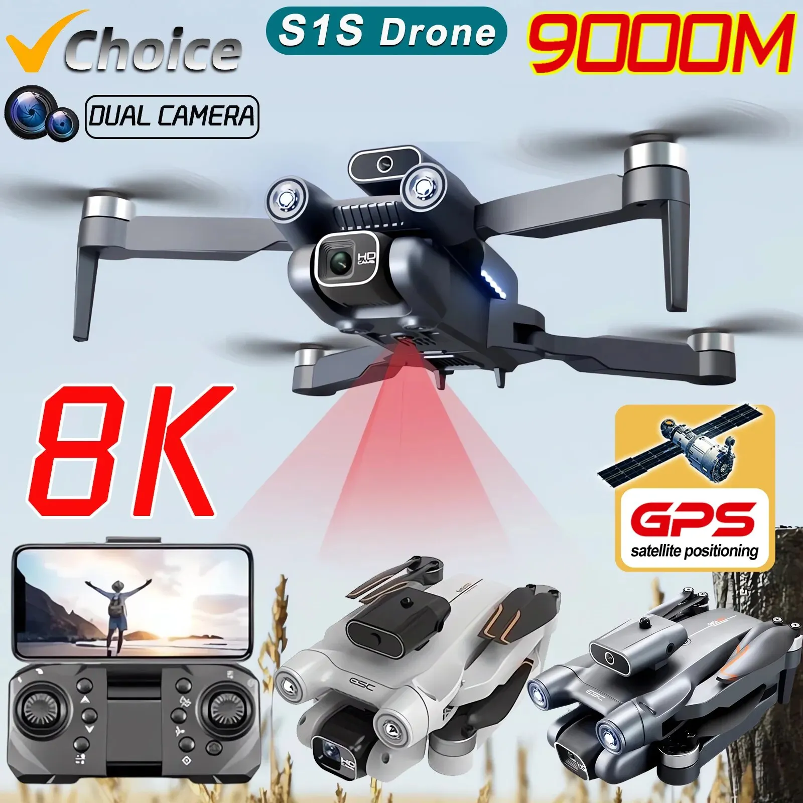 Dron con Motor sin escobillas  - Drone Gps Module reseña y precio
