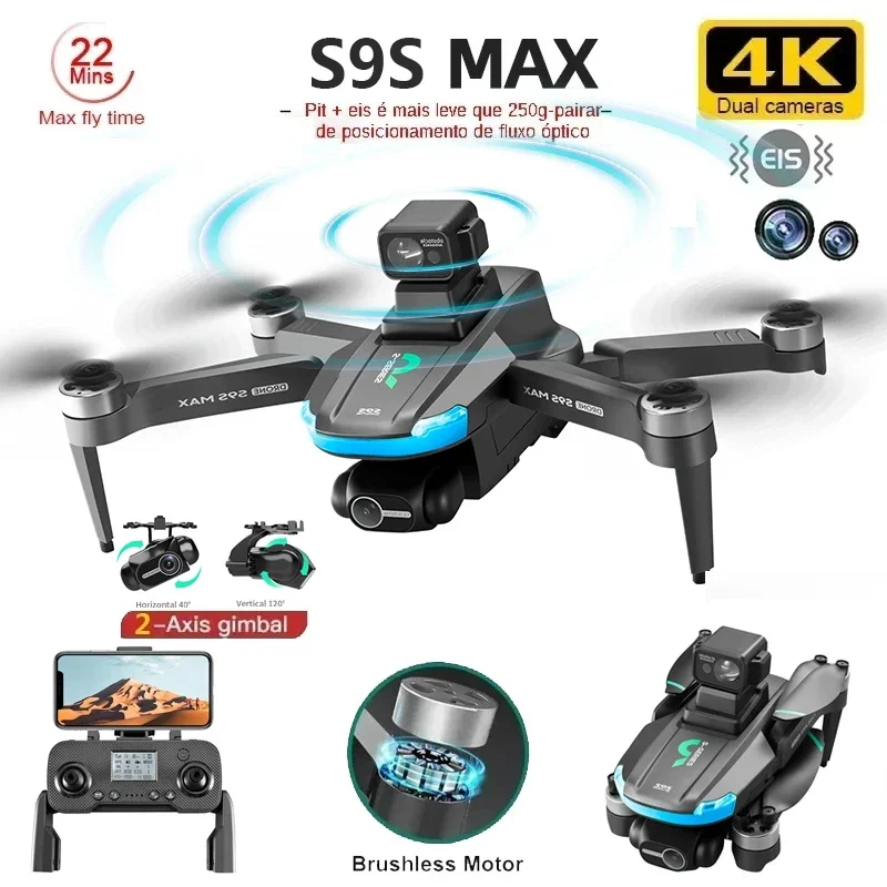 Nuevo S9S MAX MINI Drone 4K 2  - Drone Gps Module reseña y precio