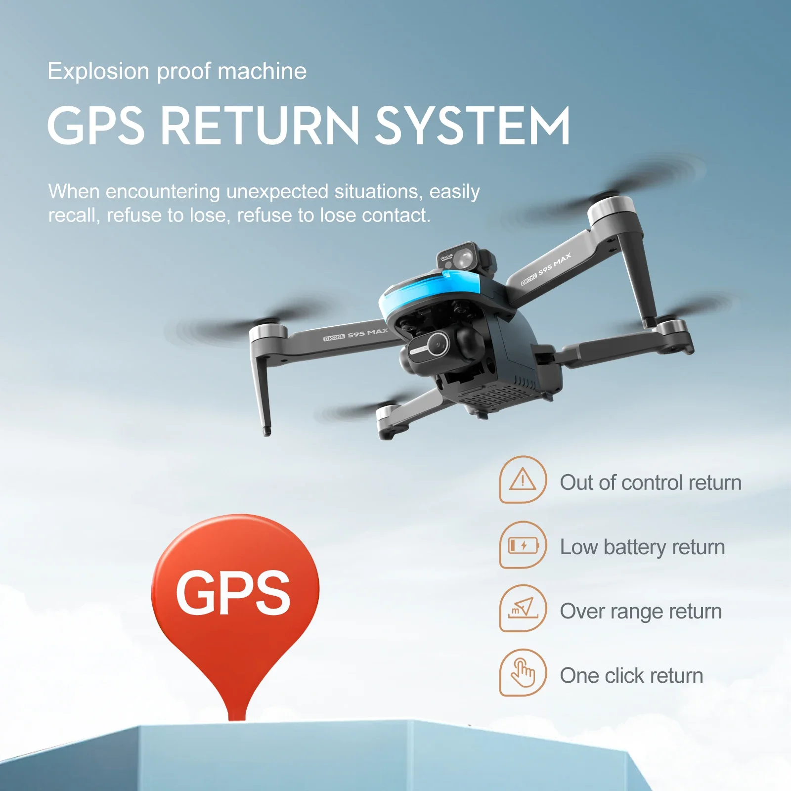 Nuevo S9S MAX MINI Drone 4K 2  - Drone Gps Module reseña y precio