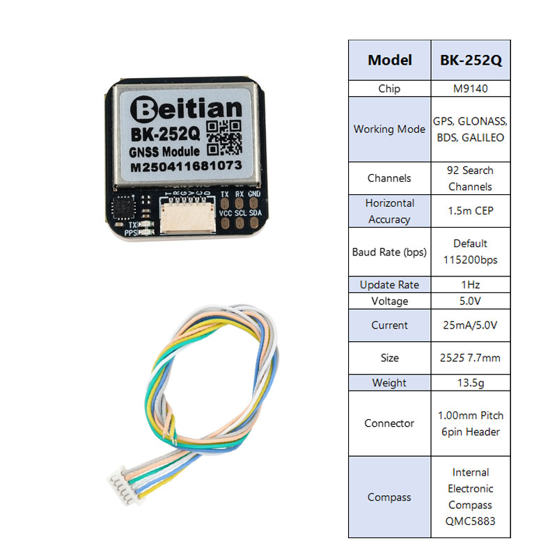 Beitian BK-252Q GPS GNSS módul - Drone Gps Module reseña y precio
